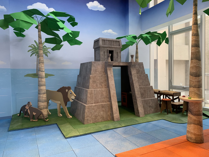 The Alyn playroom and roof terrace