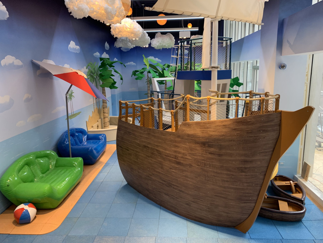 The Alyn playroom and roof terrace