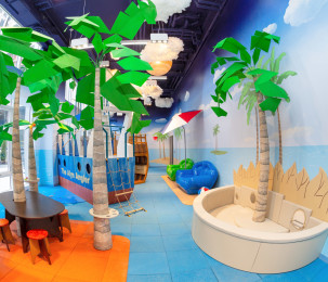 The Alyn playroom and roof terrace